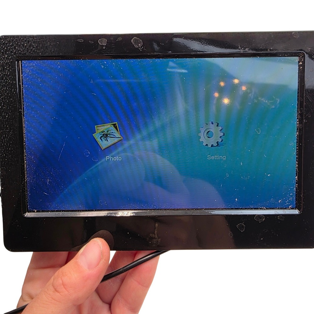7 Inch Digital Photo Frame Black Model MU38001 800x480 Resolution Slideshow O9